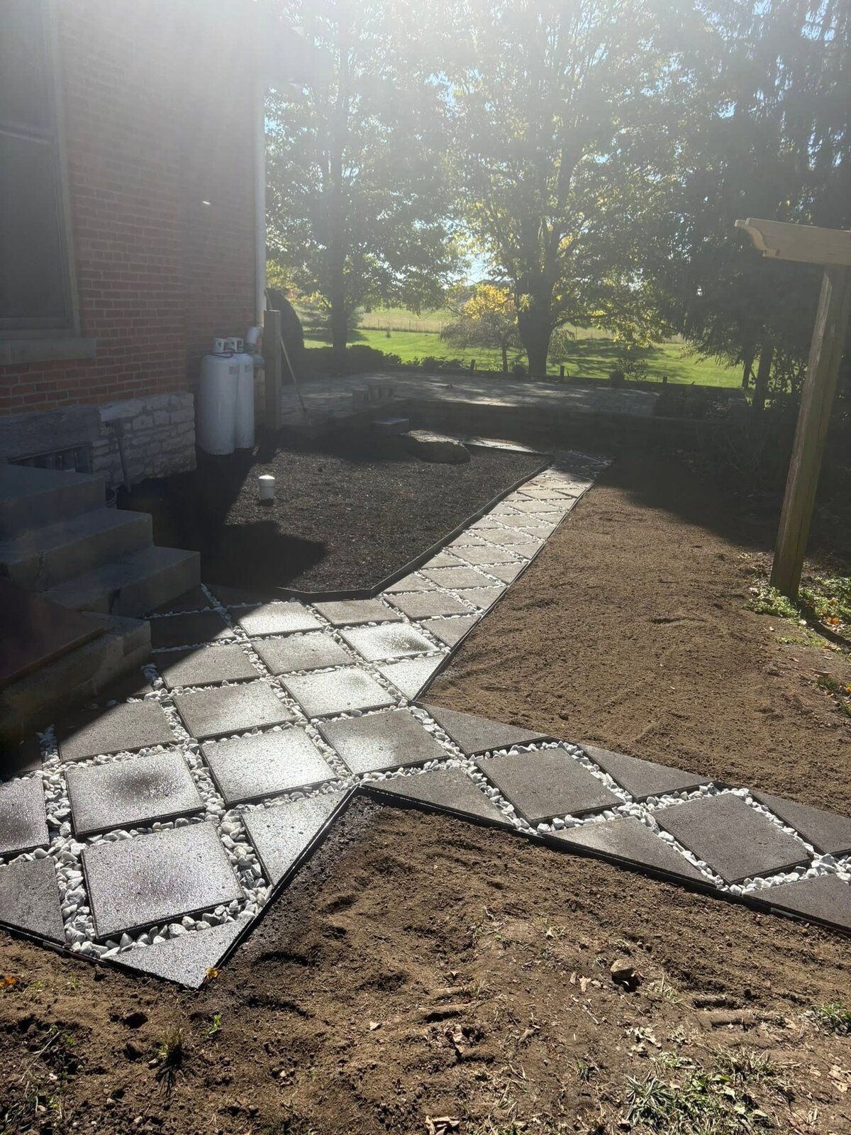 Paver Patio Build